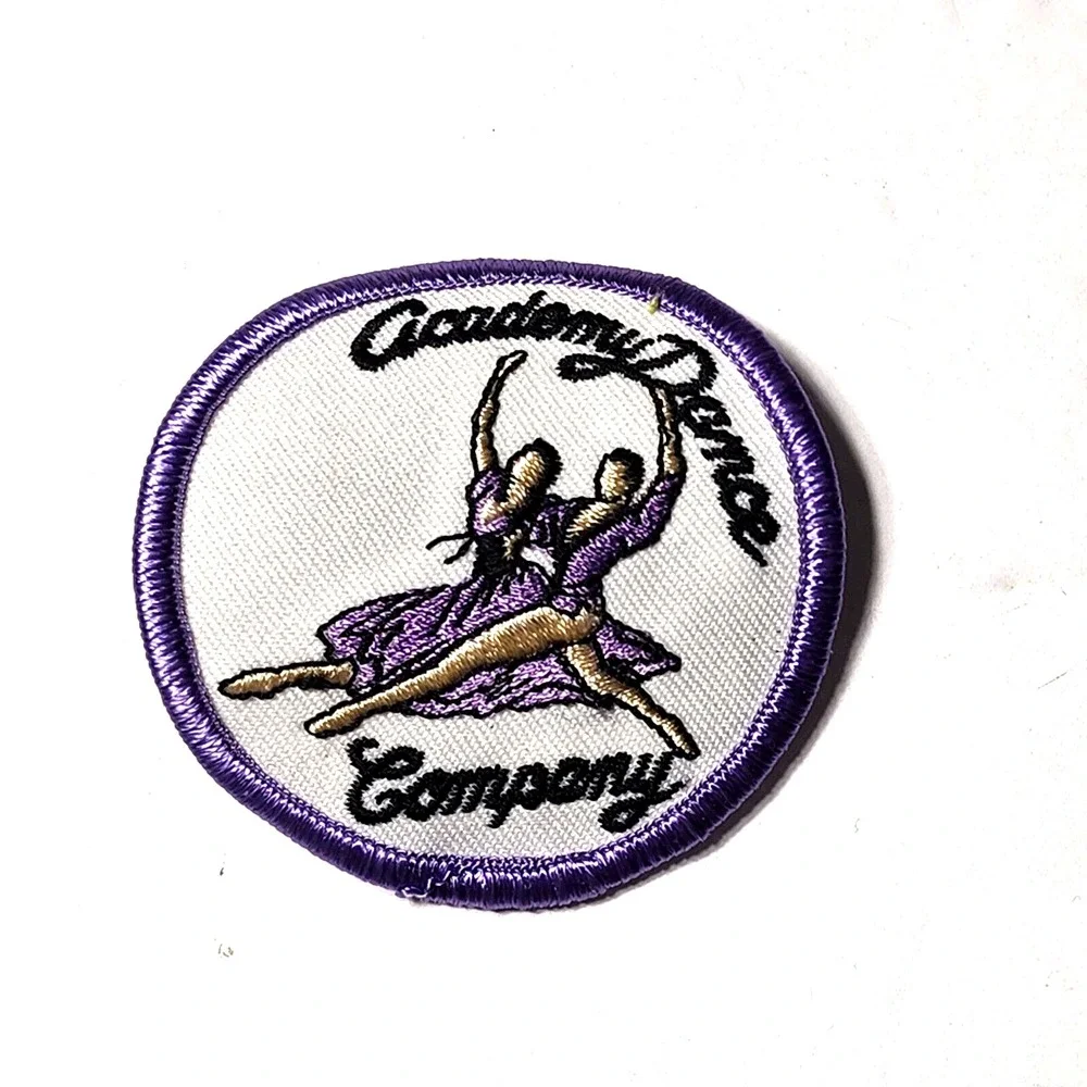Girl Scouts Patch Academy Dance Company Ballet Round 2.5 Inch Purple White